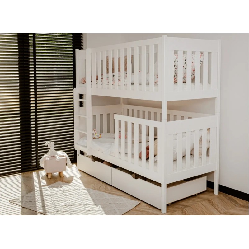 DAWID 80x160 white bunk bed Lano Furniture