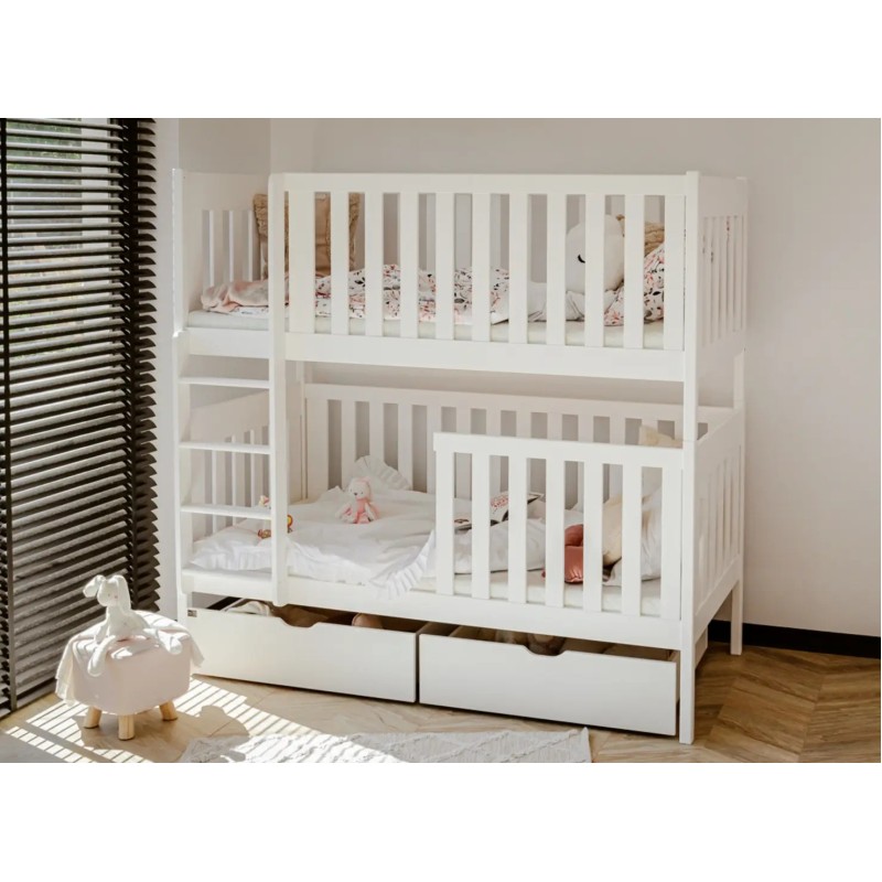DAWID 80x160 white bunk bed Lano Furniture