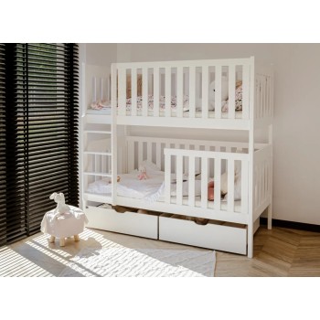 DAWID 80x180 white bunk bed Lano Furniture