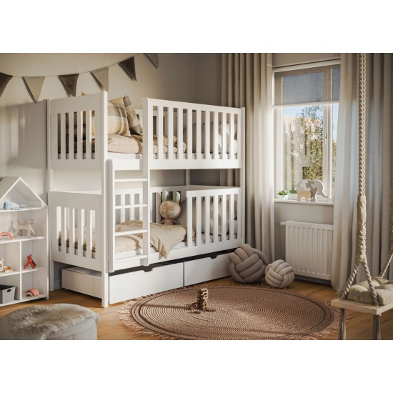 DAWID 80x180 white bunk bed Lano Furniture