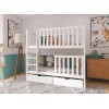 DAWID 90x190 white bunk bed Lano Furniture