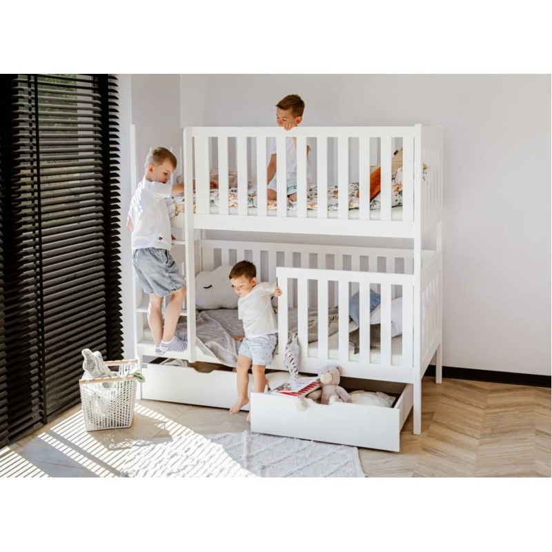 DAWID 90x200 white bunk bed Lano Furniture
