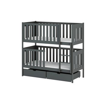 DAWID 80x160 graphite bunk bed Lano Furniture