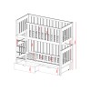DAWID 80x160 graphite bunk bed Lano Furniture