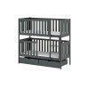 DAWID 90x200 graphite bunk bed Lano Furniture
