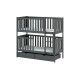 DAWID 90x200 graphite bunk bed Lano Furniture