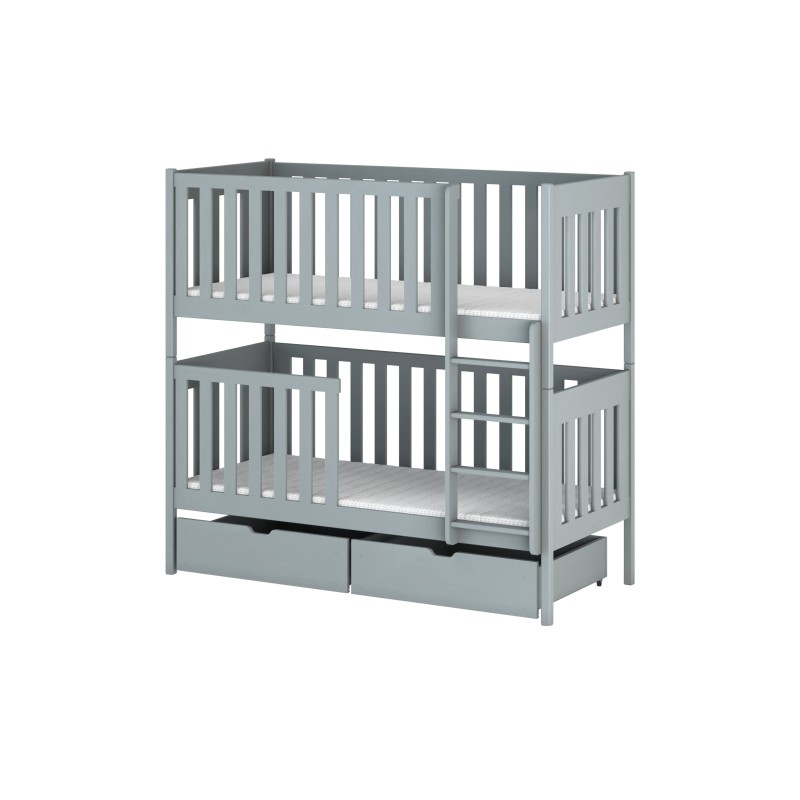 DAWID 80x180 grey bunk bed Lano Furniture