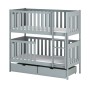 DAWID 90x190 grey bunk bed Lano Furniture