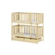 DAWID 80x200 pine bunk bed Lano Furniture