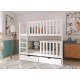 DAWID 80x200 pine bunk bed Lano Furniture