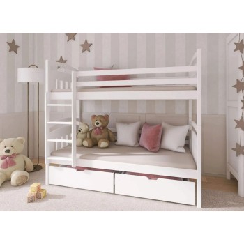 GABI 80x180 white bunk bed Lano Furniture