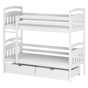 GABI 90x190 white bunk bed Lano Furniture
