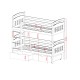 GABI 90x200 white bunk bed Lano Furniture