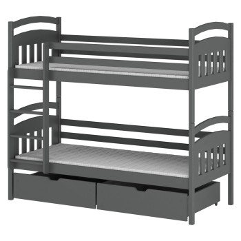 GABI 80x160 graphite bunk bed Lano Furniture