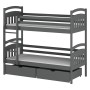 GABI 80x160 graphite bunk bed Lano Furniture
