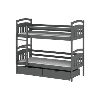GABI 80x180 graphite bunk bed Lano Furniture