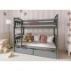 GABI 90x190 graphite bunk bed Lano Furniture