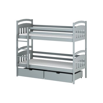 GABI 80x160 grey bunk bed Lano Furniture