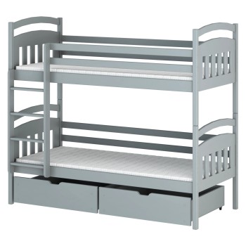 GABI 90x190 grey bunk bed Lano Furniture