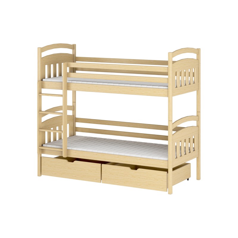 GABI 80x180 pine bunk bed Lano Furniture