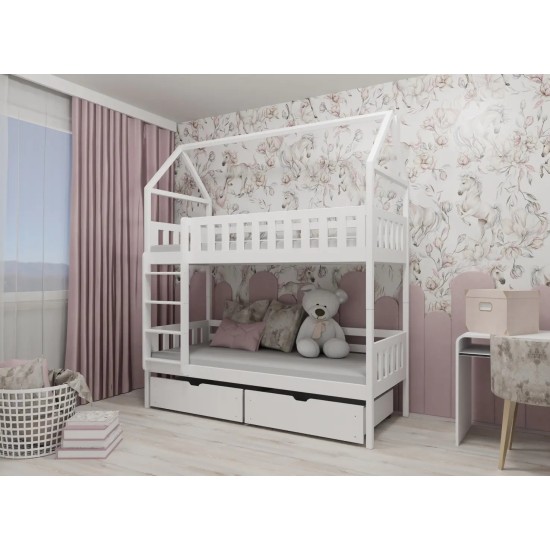 GAJA 80x200 white bunk bed Lano Furniture