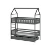 GAJA 80x160 graphite bunk bed Lano Furniture