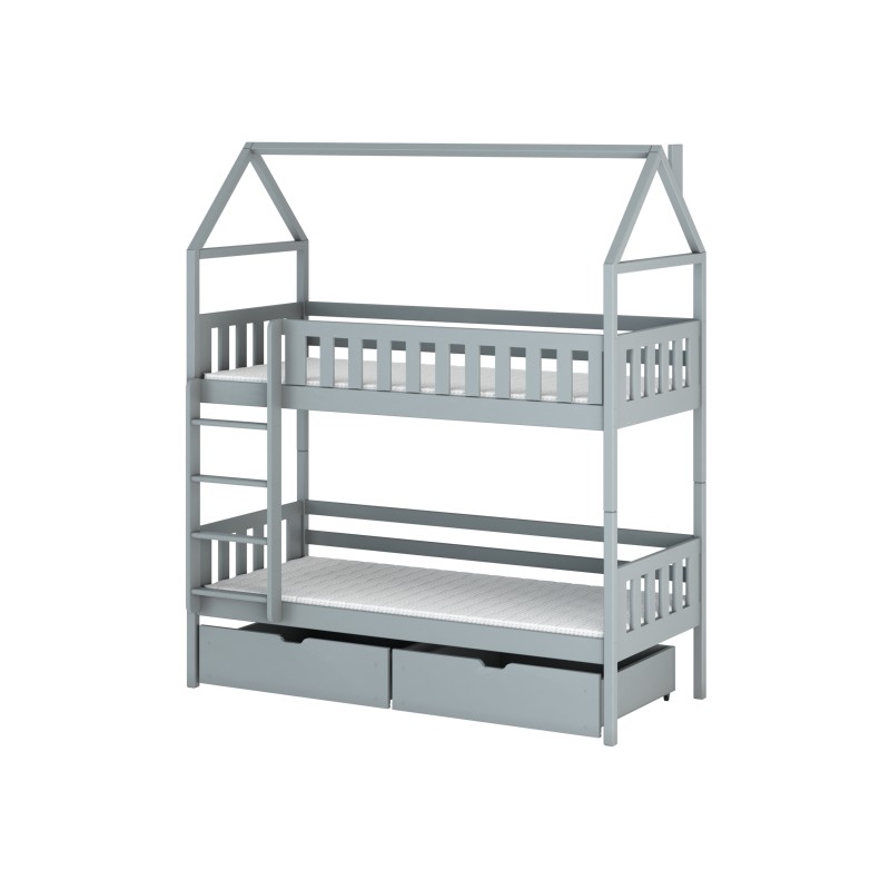 GAJA 80x160 grey bunk bed Lano Furniture