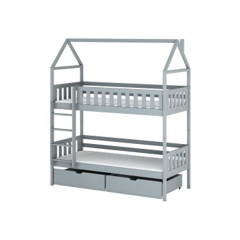 GAJA 80x180 grey bunk bed Lano Furniture