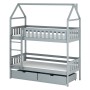 GAJA 80x200 grey bunk bed Lano Furniture