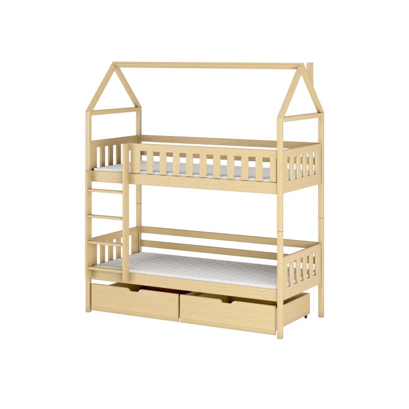 GAJA 80x200 pine bunk bed Lano Furniture