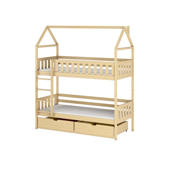 GAJA 90x190 pine bunk bed Lano Furniture