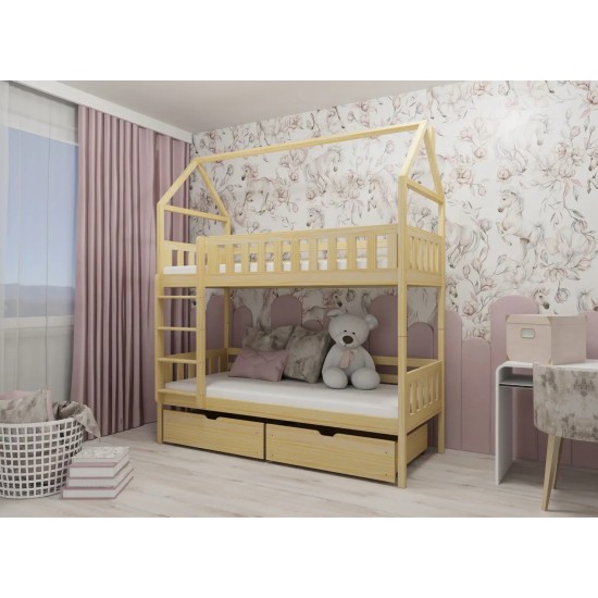 GAJA 90x200 pine bunk bed Lano Furniture
