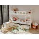 IGNAŚ 80x180 white bunk bed Lano Furniture
