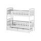 IGNAŚ 80x200 white bunk bed Lano Furniture