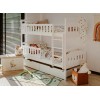 IGNAŚ 90x190 white bunk bed Lano Furniture