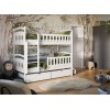 IGNAŚ 90x200 white bunk bed Lano Furniture
