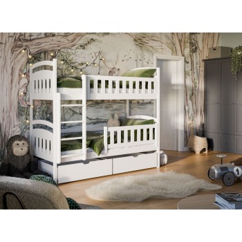 IGNAŚ 90x200 white bunk bed Lano Furniture