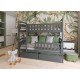 IGNAŚ 90x190 graphite bunk bed Lano Furniture