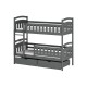 IGNAŚ 90x200 graphite bunk bed Lano Furniture