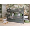 IGNAŚ 90x200 graphite bunk bed Lano Furniture