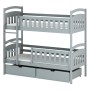 IGNAŚ 80x180 grey bunk bed Lano Furniture