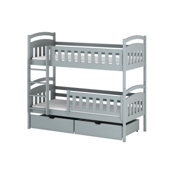 IGNAŚ 90x200 grey bunk bed Lano Furniture