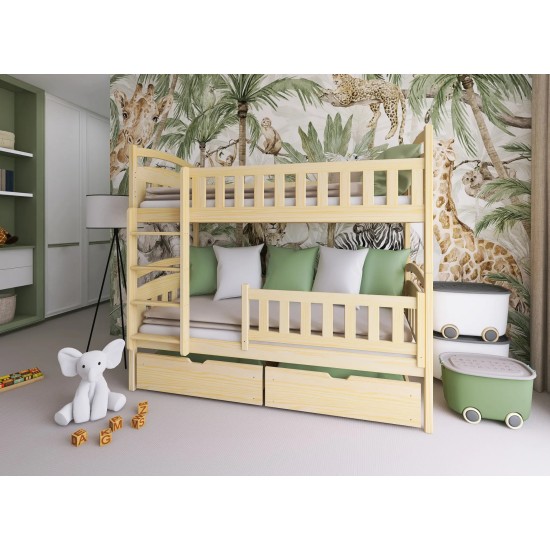 IGNAŚ 80x160 pine bunk bed Lano Furniture