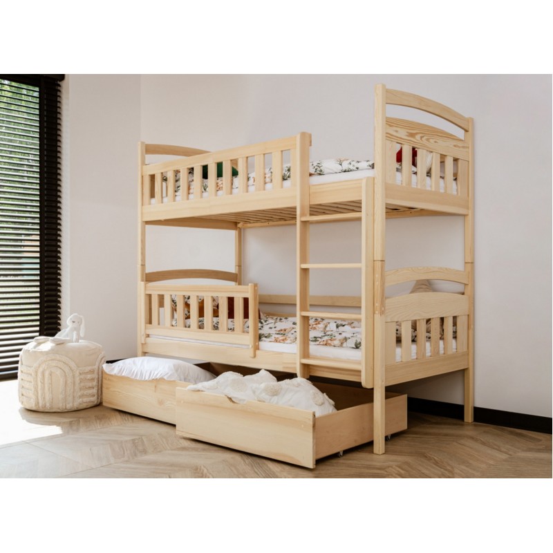 IGNAŚ 80x160 pine bunk bed Lano Furniture