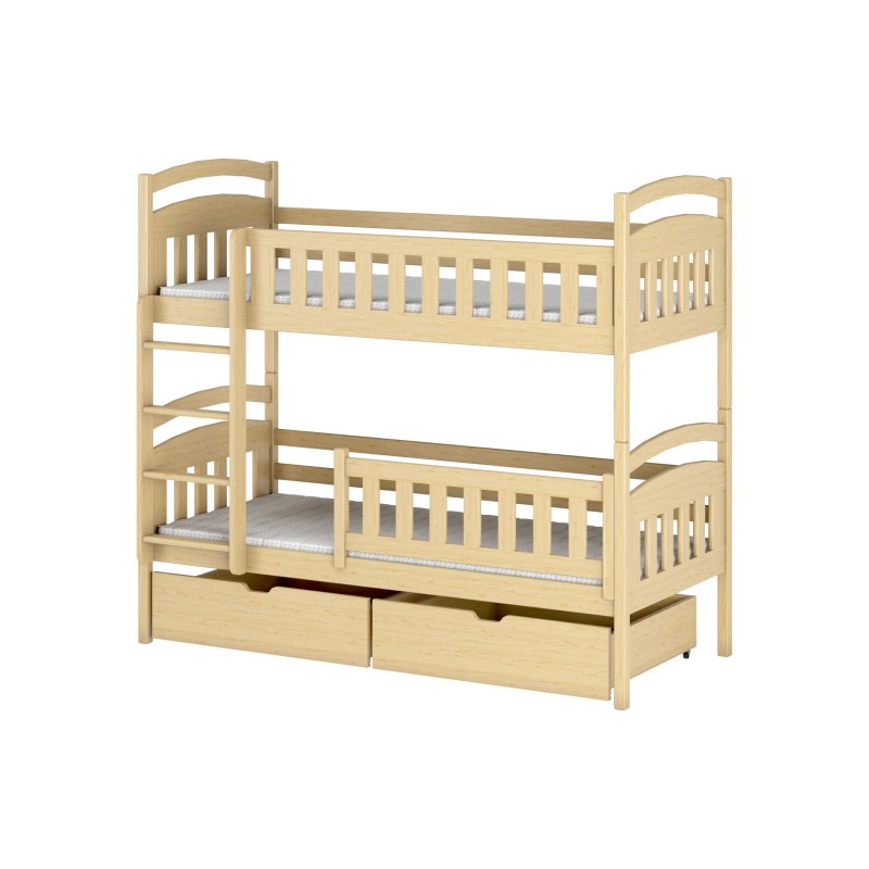 IGNAŚ 80x180 pine bunk bed Lano Furniture