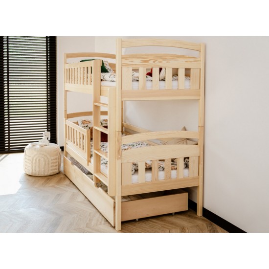 IGNAŚ 80x180 pine bunk bed Lano Furniture