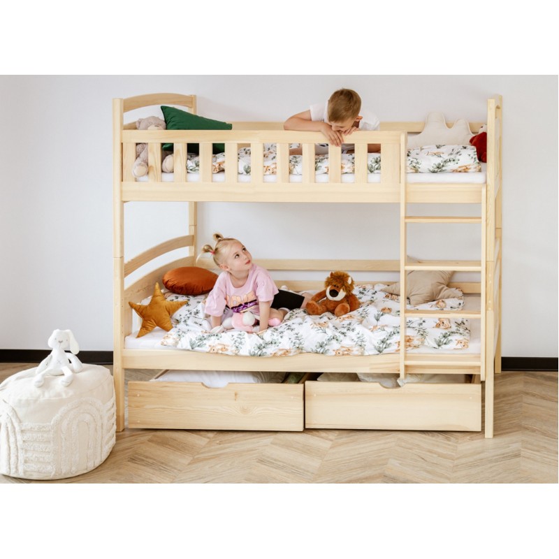 IGNAŚ 80x180 pine bunk bed Lano Furniture