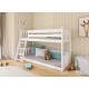 KEVIN 80x200 white bunk bed Lano Furniture