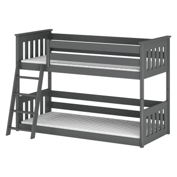 KEVIN 90x190 graphite bunk bed Lano Furniture
