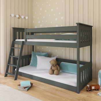 KEVIN 90x190 graphite bunk bed Lano Furniture